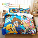 Digimon Anime Voodipesu Kollektsioon &Uuml;heinimese Suurus Suurus &Uuml;heinimese Suurus T&auml;is Suurus Kuninganna Suurus Kuninga Suurus Suurus Voodi Kollektsioon T&auml;iskasvanu Laps Magamistuba Seiklus Koletis EU Single 135x200cm