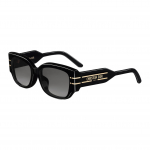 Dior ruudukujulised p&auml;ikeseprillid Christian Paris logoga Naiste p&auml;ikeseprillid Mustad DIORSIGNATURES13F-10A1 55,Black