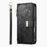 Nahast t&otilde;mblukuga crossbody klapprahakott kaardipesa telefoni&uuml;mbris iPhone 16E 16 Plus 15 14 13 12 17 Pro Max jaoks randmepaelaga Funda kate iPhone 15 gray