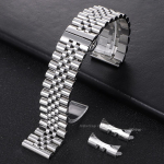 Tugev roostevabast terasest kellarihm Rolexile, lame kumer otsikuga rihm 12 13 14 16mm 17mm 18mm 19mm 20mm 21mm 22mm Meeste Naiste K&auml;ev&otilde;ru 20mm&no logo h&otilde;be