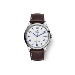 Tudor 1926 Seeria Automaatne Mehaaniline Liikumine Kuup&auml;evaga K&auml;ekell 41mm Valge sihver Poleeritud Terasest korpus Ehtne Nahkrihm Meeste kellad Must M91650-0010 26-Day Warranty (Random Date)
