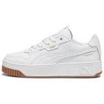 PUMA Carina Street Mugavad ja kerged kulumiskindlad madalad vabaajajalatsid Naiste Valge Kuld 397487-01 37