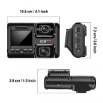 Uus auto s&otilde;idusalvesti kahe objektiiviga auto DVR 4K 2160P andur WIFI GPS logger 2 kaamera armatuurkaamera videosalvesti &ouml;&ouml;n&auml;gemine 170 kraadi videokaamera (Black,driving recorder) must
