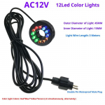1 tk DIY Tarvikud 12V Veealune 12-LED Valgustusr&otilde;ngas Pumpadele Sukeldatav Purskkaev Tiik Aed Veekindel LED Lamp K&auml;sit&ouml;&ouml;