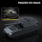 2416 tk PANZER VIII MAUS Lahingutankid 1:28 klotsi Mudel MOC klotside komplektid Ehitusm&auml;nguasjad T&auml;iskasvanute kingitused Tehnilised klotsid Kaunistuste komplektid black