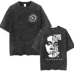 Vintage pestud Canserbero logo 2025 Merch T-s&auml;rgid Rap gooti stiil Hip Hop l&uuml;hikeste varrukatega T-s&auml;rk Mehed Naised Vabaaja &uuml;legabariidilised T-s&auml;rgid S black