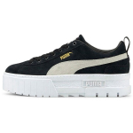 Puma Mayze Naiste Must Valge Madala S&auml;&auml;rega Platvormtossud Suede Kulumiskindel Kerge 380784-01 37