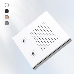Seinale kinnitatav k&auml;ed-vabad intercom-telefon, 86 t&uuml;&uuml;pi karp, sisseehitatud, &uuml;he nupuvajutusega k&otilde;ne vastuv&otilde;tt, HD-h&auml;&auml;lega telefon vannituppa, hotelli (as the picture,86mm*86 mm&Universal Standard)