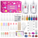 Huulel&auml;ike valmistamise komplekt, 70 tk DIY huulel&auml;ike komplekt, Algajate huulel&auml;ike komplekt, Tee ise huulel&auml;ike komplekt, S&auml;delev huulel&auml;ige, Huulel&auml;ige China Mainland pink