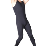 Speerise Meeste s&uuml;gava kaelusega tanktop Spandex V&otilde;imlemis&uuml;likond Nailon T&auml;iskasvanute vest Ballett Tants Kogu keha kehakost&uuml;&uuml;m Jooga varrukateta EM gray