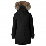 Canada Goose Lorette Seeria Punane Silt Soe Parka Keskmise Pikkusega Valge Pardisulgedest Jakk Naiste &Uuml;ler&otilde;ivad 2090LA-67 XS