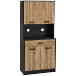 K&ouml;&ouml;gikapp K&uuml;ljepaneeliga Hoiustuss&uuml;steem, 2 kapiust 4 ust 1 sahtel, Kaabliv&auml;ljalaskeavad 80L x 40S x 180K cm 80 x 40 x 180 cm