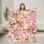 Bassie Dandys Maailm &Uuml;lipehme Tekk Telkimiseks Pl&uuml;&uuml;sist Voodipesu Flanellist Voodikate Diivanikate 40x50inch 101x127cm