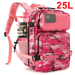 25L/45L Taktikaline Laserl&otilde;ikega Molle P&auml;evakott Kahe Joogitopsihoidjaga Matkamiseks ja J&otilde;usaali black