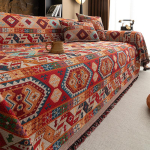 1 tk boheemlase stiilis diivanikate, vintage diivanitekk, lemmikloomakindel kriimustuste vastu, magamistoa, kontori, elutoa kodukaunistuseks uueks aastaks 180*130cm punane