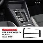 Volkswagen VW Golf 8 MK8 2020 2021 2022 2023 jaoks Ehtne s&uuml;sinikkiust kleebis Auto sisekujundus Punane k&auml;igukangi paneeli dekoratsioon Tarvikud 01 / Left Hand Drive gray