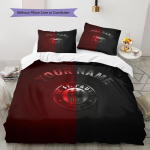 Kohandatud nimi FC St. Pauli mustriga voodipesu tekikott Komplekt Kodu kaunistus Kingitus (1 * tekikott + 2 * padjap&uuml;&uuml;ri ilma s&uuml;damikuta) 155x200cm