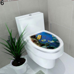 Vannitoa DIY WC-istme seinakleebis Dekoratsioonikleebis Vin&uuml;&uuml;list seinamaaling Kodukaunistus 6