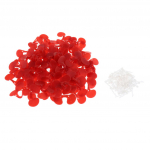 100 tk Pinless Peepers, kanafaasan, linnuliha silmaklapid, prillid 5.4x2.3cm punane