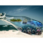 Huacani teemantmaal t&auml;isruudukujuline pudeli teemanttikandid t&auml;isekraanil ristpistes 20*30 cm