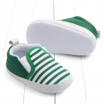 Baby Boy Lastejalatsid libisemiskindlad triibulised v&auml;ikelapsed Bebes Zapatos Ninas vasts&uuml;ndinu jalatsid v&otilde;revoodi imikute kingad 11 roheline