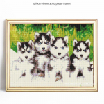 DIY Teemantmosaiik Animal T&auml;is&uuml;mmargune puurkoer Teemantmaalingu tikandite m&uuml;&uuml;k 20X30
