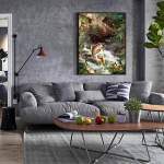 Teemanttikandid Maalimine Kala p&uuml;&uuml;dmine Dragonfly maalid Ristpistes Rhinestone Diamond 20X30CM