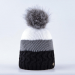 Naised Talvised nokam&uuml;tsid M&uuml;tsid Naistele Soe Imitatsioon Karusnahast Pall Pompoonid Kootud Nokam&uuml;ts t&uuml;drukule 54-58CM khaki