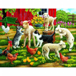 5D-teemantmaal maastik Loomade teemanttikandid Ristpistes t&auml;ispistega kivikivi 20X30CM