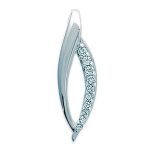 Les Tr&eacute;sors De Lily [F1306] - H&otilde;bedane ripats 'Darling' H&otilde;bevalge (roodiumiga kaetud) - 23x8 mm valge