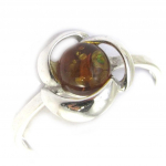 H&otilde;bes&otilde;rmus 'Inspiration' konjakist merevaigukollane (roodiumiga kaetud) - 10 mm 54 pruun