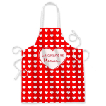 Les Tr&eacute;sors De Lily [L4889] - Tablier de cuisine 'La Cuisine de Maman' rouge punane