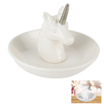 Les Tr&eacute;sors De Lily [Q4764] - h&otilde;bedast elevandiluust 'Unicorn' keraamiline ehtehoidja - 10x8 cm h&otilde;be