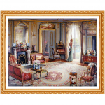 T&auml;ielik maastik Teemanttikandite komplektid Kristalljoonistamine Magamistoa sisustus Teemantmaaling Ristpistes 20X30CM