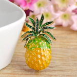 Blucome uued ananassist prossid naistele meeste s&auml;rk krae m&auml;rgin&otilde;elad emailiga Esmalte puuviljapross Harajuku aksessuaari salliklamber oranž