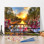 DIY maalimine numbrite j&auml;rgi Digitaalne &otilde;limaal Kodukaunistamine Hobid Kujutav kunst &Otilde;limaal Numbrid &Otilde;limaal Numbrite maalimine 40x50cm no frame