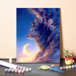 DIY Maalimine numbrite j&auml;rgi Digitaalne &otilde;limaal Hobid Numbrid &Otilde;limaal &Otilde;limaal Numbrite maalimine Kodukaunistus Kujutav kunst 40x50cm no frame