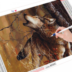 Teemantmaal 5D Hundi Teemanttikandid Ristpistes S&uuml;gismosaiik Loomadekoratsioonid toale Full Round (20X30CM)