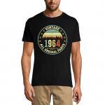 ULTRABASIC meeste 1964. aasta vintage T-s&auml;rk, k&otilde;ik originaalosad &ndash; retro 57. s&uuml;nnip&auml;eva kingituse s&auml;rk XS must