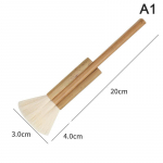 1 tk Kvaliteetne kitsekarvadest bambusest k&auml;epidemega kunstitarbed akvarellikunstniku pintsel 3x4x20cm