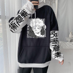 Jaapan Anime Jujutsu Kaisen Itadori Yuji Manga Pusad Mehed Naiste Mood T&auml;navar&otilde;ivad Talvine vaba vabaaja pikkade varrukatega dressipluusid M