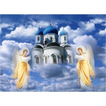 DIY 3D Teemantmaali Kirik Tikand Rist k&auml;sit&ouml;&ouml; &Otilde;mblus Kodukaunistus Full Round 20x25CM