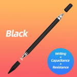 Fonken 3 in 1 Stylus telefonile Universaalne tahveltelefoni puuteekraaniga pliiats Stylus pastapliiats tahvelarvuti mobiiltelefonile valge