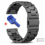 22 mm 20 mm metallist rihm Samsung Galaxy Watch 3 jaoks Huawei GT2/Amazfit GTR roostevabast terasest k&auml;ev&otilde;ru k&auml;ev&otilde;ru Samsung Watch 4 jaoks 20mm