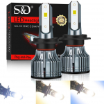 2tk Mini auto tuled H4 CSP LED H7 18000LM H11 LED lamp auto esitulede pirnidele H1 H8 9005 9006 HB3 HB4 9012 Hir2 udutuli 6500K 4300K ​​7500K 12V H1 valge