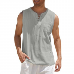 Meeste Vaba Talje Vest Maika V-kaelusega Varrukateta Pullover Vabaaja T&auml;navamood 4X