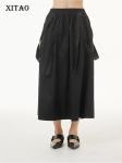 XITAO must seelik Fashion ebaregulaarne plisseeritud lapiline seelik WMD6603 One Size must