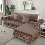 Kerge Luksus Diivanikatted Elutoa Diivanile Diivanir&auml;tik Universaalne L-kujuline Diivanikate Euroopa stiilis Libisemiskindel Diivanikate &Uuml;mbris 90*240cm