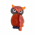 Blucome kohandatud k&auml;sitsi valmistatud Arcylic Owl loomas&otilde;lg S&uuml;gisene kampsunist kott Turvas&otilde;lgi n&ouml;&ouml;pn&otilde;elad R&otilde;ivad Aksessuaarid Prossid naistele oranž