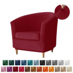 Split Velvet Club vannitugitoolid Tooli katted Stretch &uuml;hev&auml;rviline diivan Slipcover Diivani diivani kate baarileti jaoks koos istmekattega